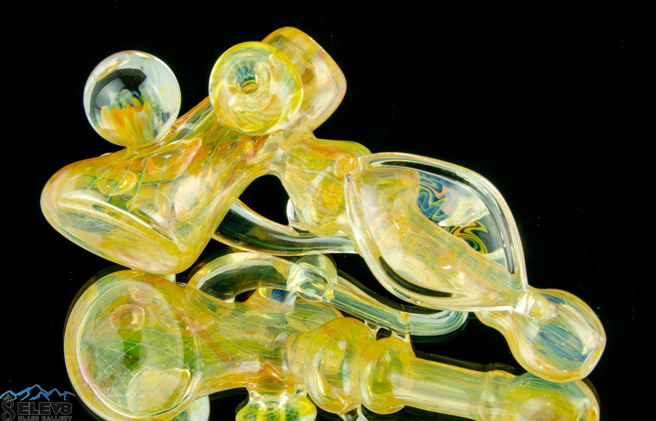 Iridescent Spinner Carb Cap - Sunflower Pipes Brooklyn's Best Smoke Shop