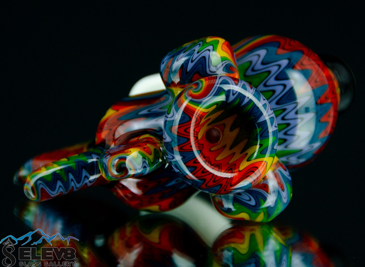 Rainbow Yoshi Head Pendant Pipe by Lee Machine Glass #364 - Elev8