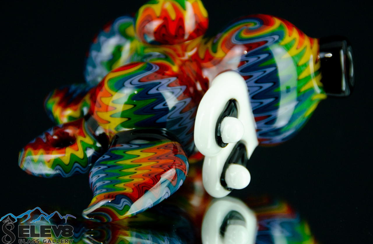 Rainbow Yoshi Head Pendant Pipe by Lee Machine Glass #364 - Elev8