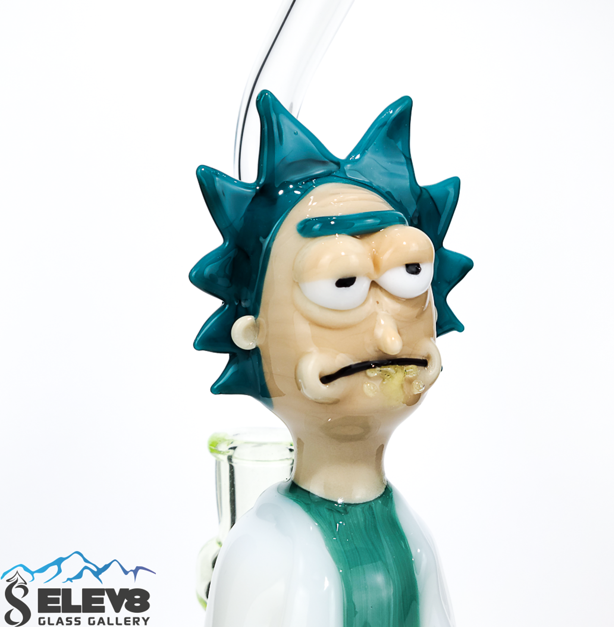 Rick and Morty Collection Uv Reactive Rick & Morty Dab Rig Beaker Bong –  DinoNail