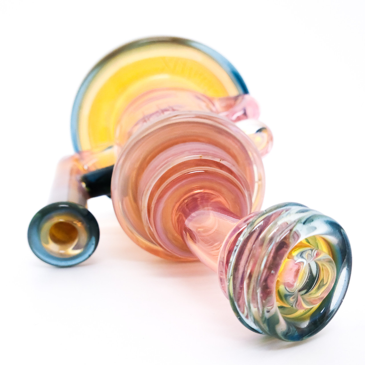 Ego Death Glass Bubbler Smoking Pipe - 5.25 / 14mm F / Colors