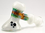 White Frit Bubbler with Switchballs by Matt Z #14