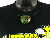 Alien Skin & Sparkly Rainbow Switchball Wig Wag Pendant by Steve Kelnhofer #20