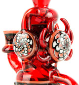 Dab Rig Recycler Double Uptake with Pomegranate by Elev8 Premier #216