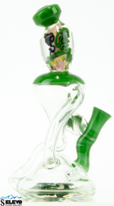 Inside Out Floating Recycler with Marbled Green & UV Color #205