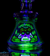 Sugar Skull Mini Tube with Marbled Green & Illuminati with #Ghosttech