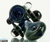 Extra Heady Sherlock Hand Pipe with Alien Skin & Opals