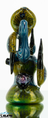 Heady Bubbler with Alien Skin, Wig Wags & Galaxy Marble #15