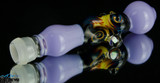 Custom Spherical Flavor Disc Wand with "Tool" wig wag section with violet and opal #62