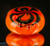 Two Hole Wig Wag Pendant by Steve K.  Glass  #25