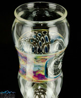Custom drinking Glass or Cup  with fumed ratichilo window and marbled color#7