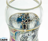 Custom drinking Glass or Cup  with fumed ratichilo window and marbled color#7