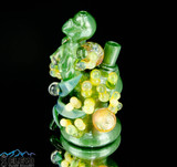 Flower of Power by Mr. Gray Glass, Worm Glass & Bowl Pusher Glass #292