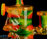 Collaboration Tikki Head Dab Rig by Don Chile Ortega and Davey Cakes Glass#281