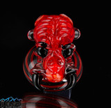 Custom Red Wasp Knob by Shuhbuh Glass and Elev8 Premier #57