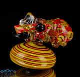 Custom Fire Wasp Knob by Shuhbuh Glass and Elev8 Premier #59