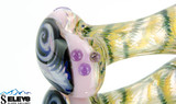 wig wag and fumed Spoon by SCHNOORTZ GLASS #130