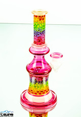 Gold Ruby Millie Slice Glass Liquid Arts Rig #308