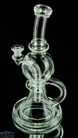 All clear Recycler Liquid Arts Glass Rig #317