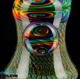 Trippy Tech Mini dab rig with wig wags by Steve Kelnhofer #320