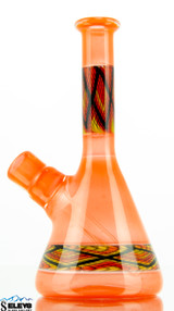 Orange Reticello Tube by Takoda Madrona  #390