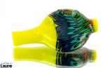 Skittles and Yellow UV Wigwag Mouthpiece by Steve Kelnhofer #298