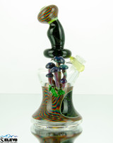 Elev8 Veterans Collab Trippy Tech and Mushroom Sculpture Mini tube by Steve Kelnhofer and Maze Glass #423