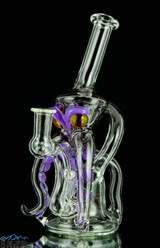 Purple Octopus Recycler by Als Boro Creations  #469