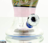 Pink and Trippy Tech Minitube w Flower Marble by Steve Kelnhofer #483