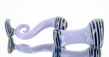 Milky Purple & Linework Bubbler by Simply Glass #486