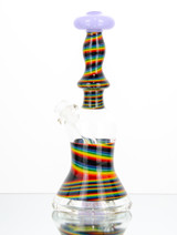 Black skittles with lilac mini tube by Steve Kelnhofer #519