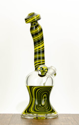 Yellow & Black minitube w marble attachment by steve kelnhofer #542