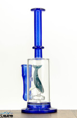 Ocean Dichroic Tube with Whale Sculpture by Turtle Time #552