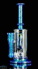 Ocean Dichroic Tube with Dolphin Sculpture by Turtle Time #555