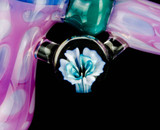 Purple Gold butter Hammer bubbler by Steve Kelnhofer #605