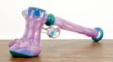 Purple Gold butter Hammer bubbler by Steve Kelnhofer #605