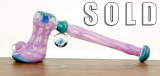Purple Gold butter Hammer bubbler by Steve Kelnhofer #605