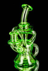 Green Duel Micro Klien Recycler by Happy Time Glass 632