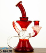 Red Frit Color Klein Recycler #2 by Happy Time Glass 635