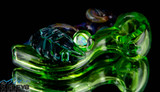 Glass Pipe Sexy Leaf & Horn by Love Glass #294