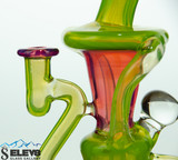 Watermelon Klein Recycler with Carb Cap by Andy G #708