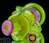 Watermelon Klein Recycler with Carb Cap by Andy G #708