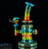 Andy G Glass Wig Wag Mini Tube Dab Rig #724