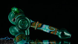 Teal Line Work Hammer Pipe by Eric Tatlock #333