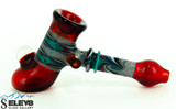 Ruby Line Work Hammer Pipe by Eric Tatlock #334