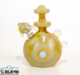 Moon Flask Bubbler by Bearclaw Glass #821