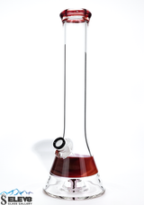 Glass Water Pipe Bong made with Blood Butter by Steve K #870