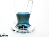 Glass Water Pipe Bong UV Reactive Mini Tube by Steve K #871