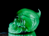 Glass Skull Paperweight made from Ziggy Stardust Butter by Elev8 Premier #3