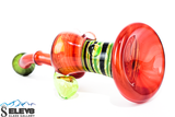 Bubbler Water Pipe - Blood Butter and Line Work Bubbler by Steve Kelnhofer #881